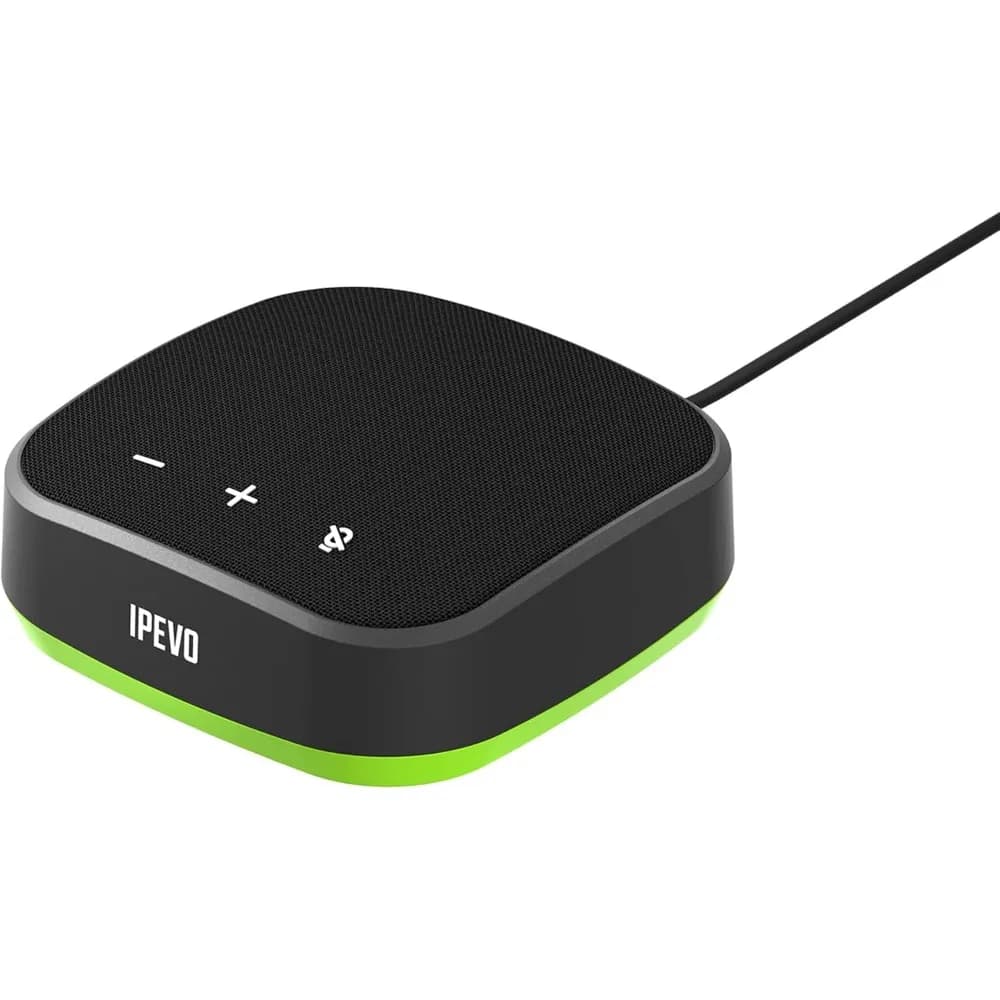USB Portable Speakerphone for Conferencing and Online Meetings with Noise Reduction and 360° Voice Coverage