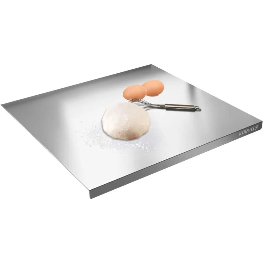 This Stainless Steel Kitchen Cutting Board Is Easy To Clean, Double-sided and Versatile Suitable for Handling Kitchen Vegetables