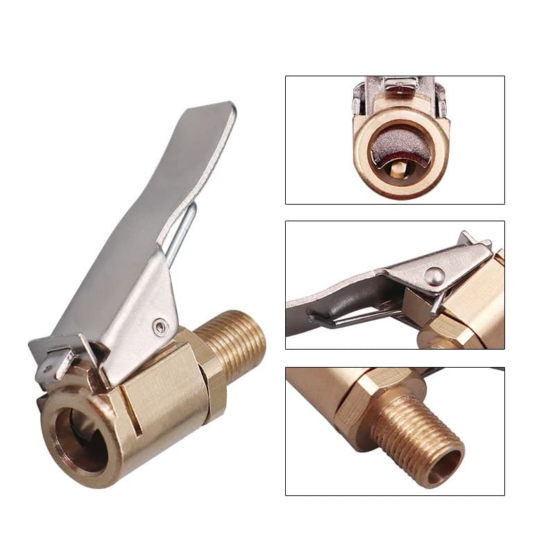Tire Pump Nozzle Car Iatable Quick Connector Air Pump Thread Nozzle Car Tire Inflator Compressor Deflated Valve Adapter