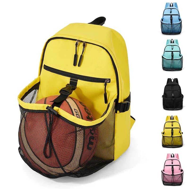 Large Capacity Sports Backpack, Portable Basketball Football Volleyball Bag for Outdoor Training Hiking Commute