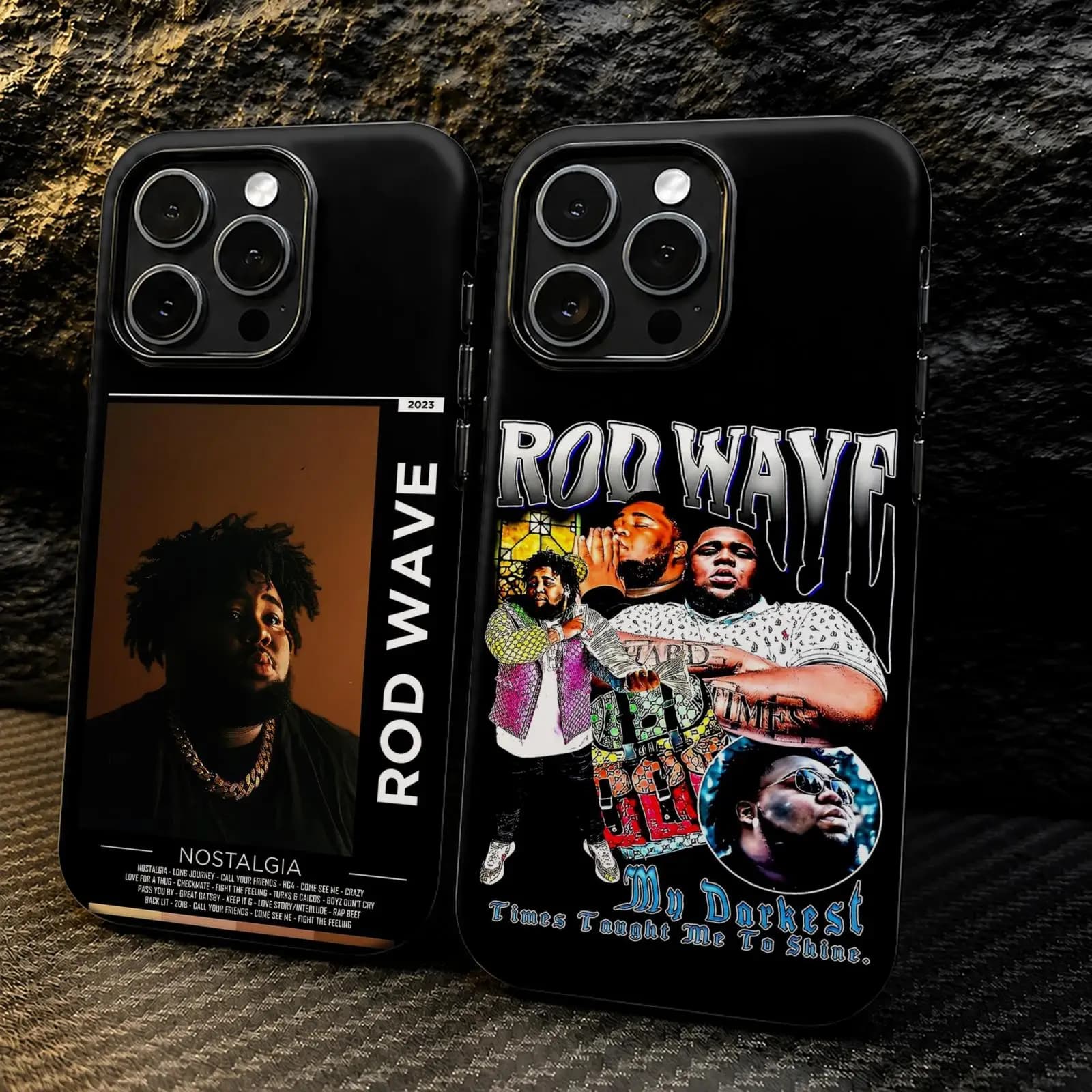 Rap Rod W-Wave Phone Case For iPhone 17 16 15 14 13 12 11 Pro Max Air 2-in-1 Dual-Layer Back Shockproof Protective Cover