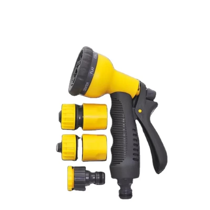 Garden Tools High Quality 8-Pattern Garden Water Hose Nozzle Gun Adjustable Portable Garden Water Spray Nozzle Gun Set