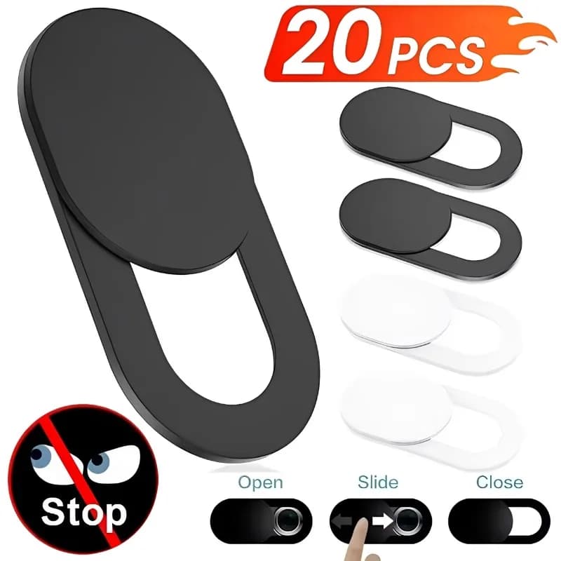 Plastic Camera Cover Shutter Magnet Slider Webcam Cover for iPad Tablet Web Laptop PC Camera Mobile Phone Lenses Privacy Sticker