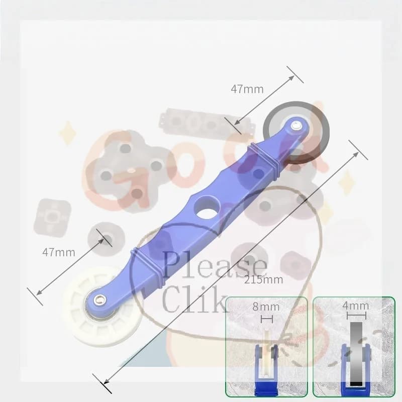 1Pcs ABS Rubber U-Groove Fix Hard Bar Lamp Quick Mount Tools 4-8mm Light Strip Installation Roller LED Strip Light Install Tool