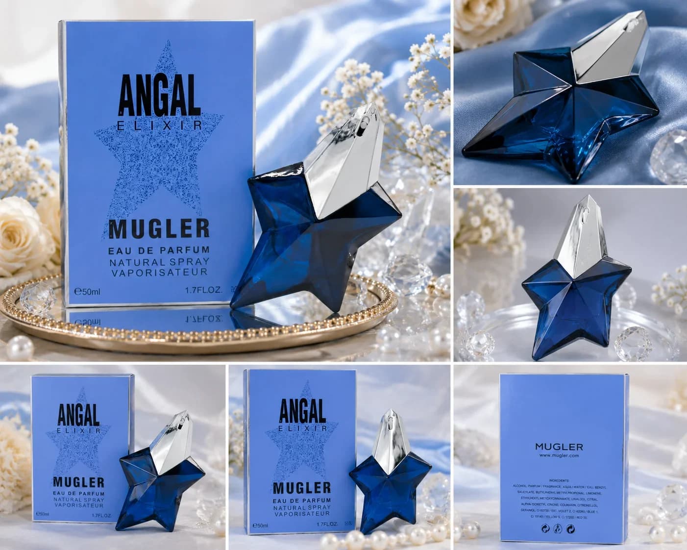 ANGAL ELIXIR Star Eau De Parfum for Women Long Lasting Fragrance Spray Sweet Floral Scent Perfume Gift for Ladies 1.7 fl oz / 50ml