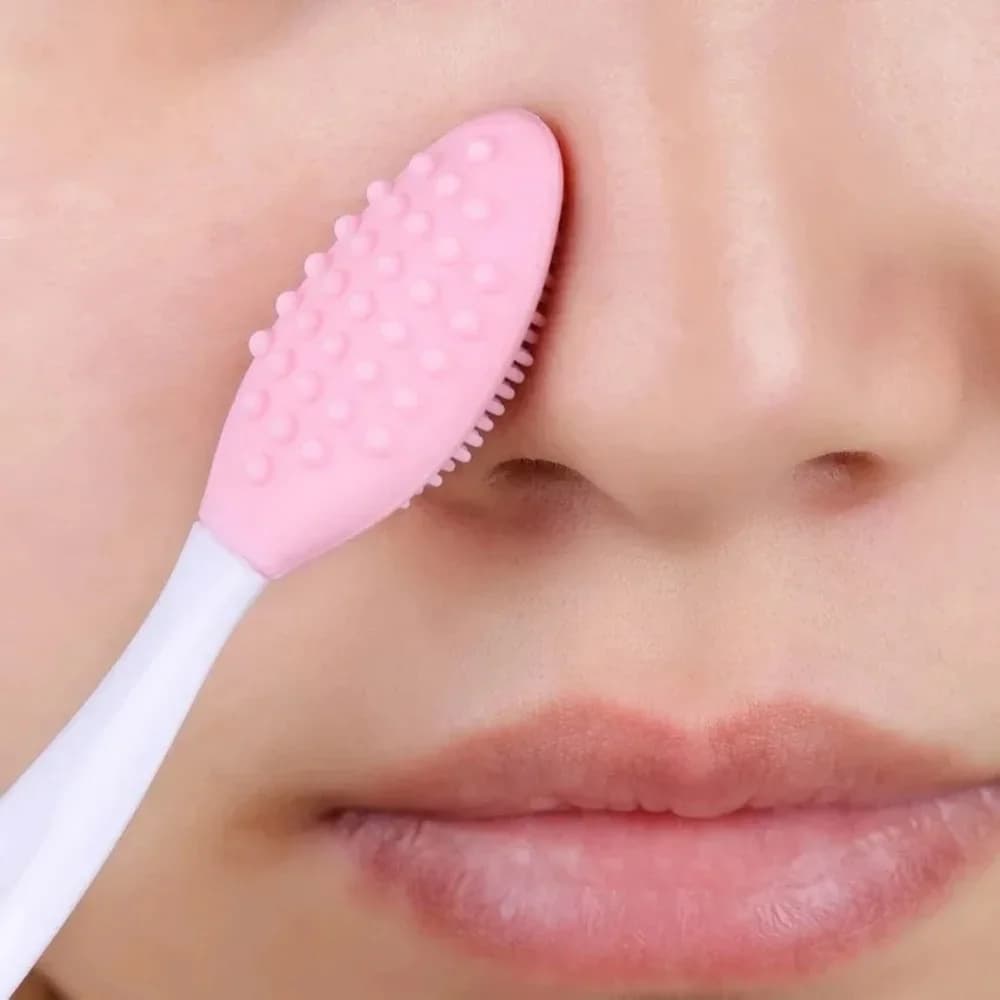 1/4PCS Soft Silicone Skin Care Cleaning Tool Silicone Facial Cleansing Brush, Exfoliating Face Scrubber Nose Blackhead Remover