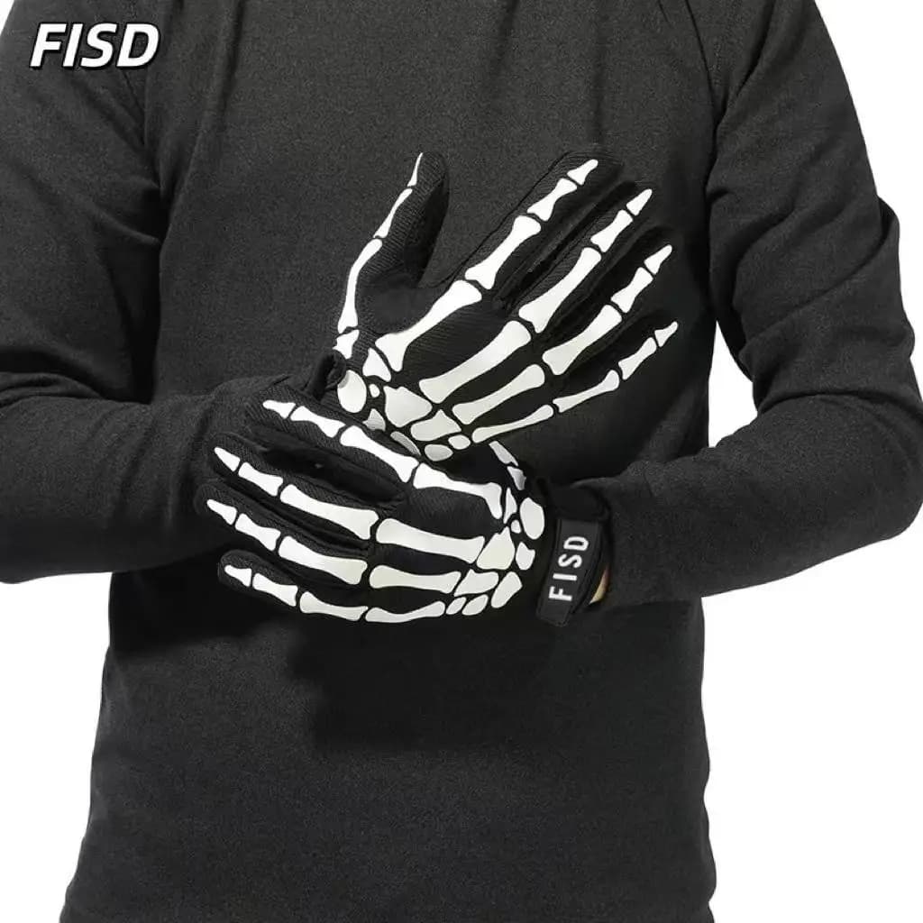 luminescent; glow-in-the-dark Bicycle motorcycle off-road mountain bike outdoor riding full finger gloves men's and women's