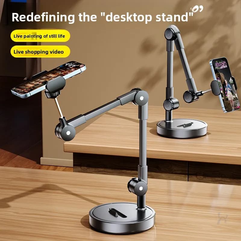 1Pc Mobile Phone Holder,special Bracket for Overhead Shooting,desktop Live Shooting, Food Recording Video,unpacking Vlog Bracket
