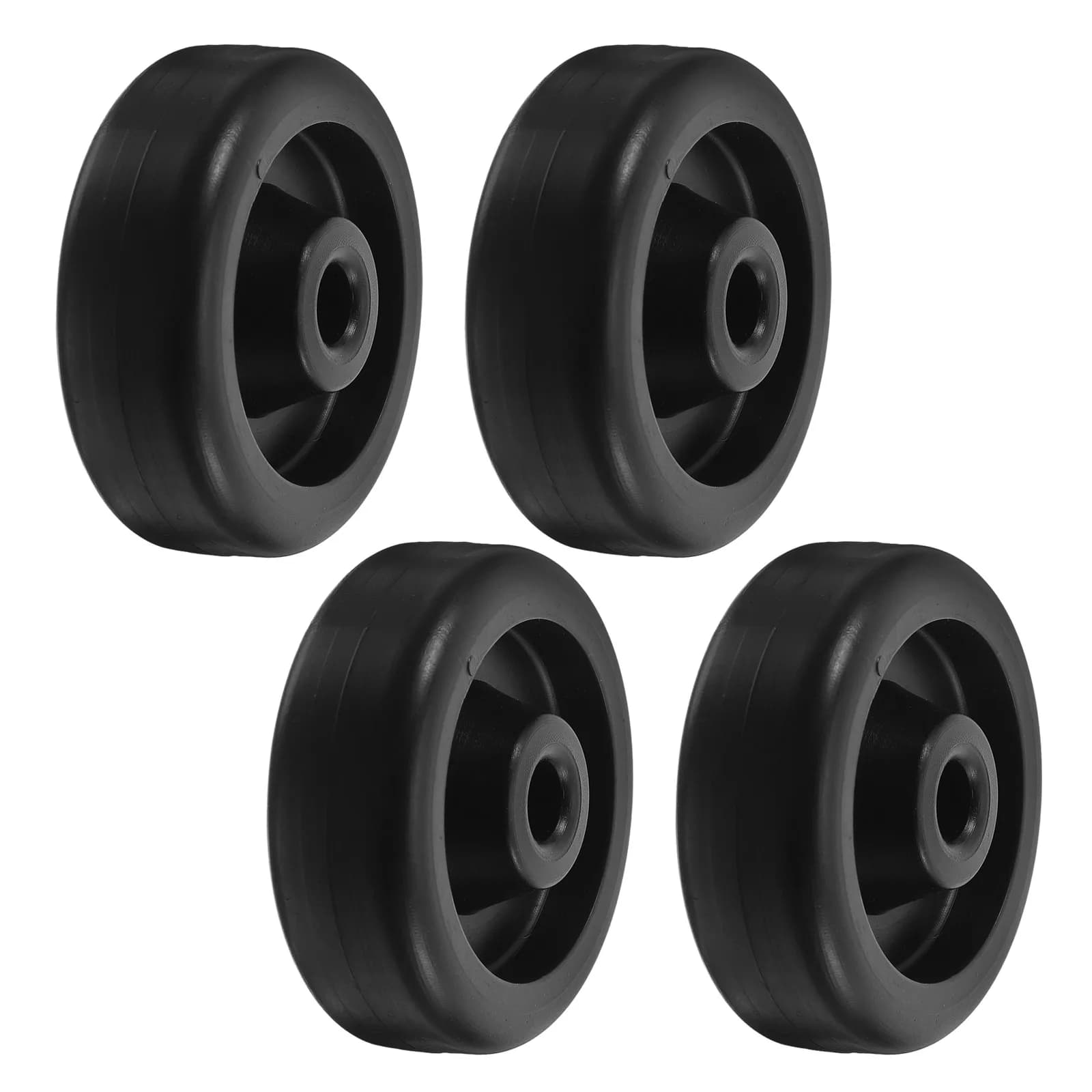 4pcs Fitness Equipment Rollers Gym Wheel Pulley Ab Roller Trainer Durable PP PA Universal Replacement for Treadmills Bikes