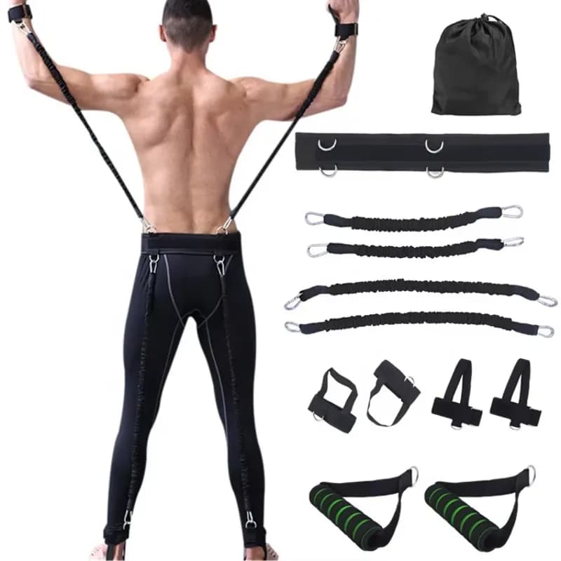 Custom Vertical Jump Trainer Band Set Bounce Fitness Boxing Strength Training Exercise Resistance Bands Set
