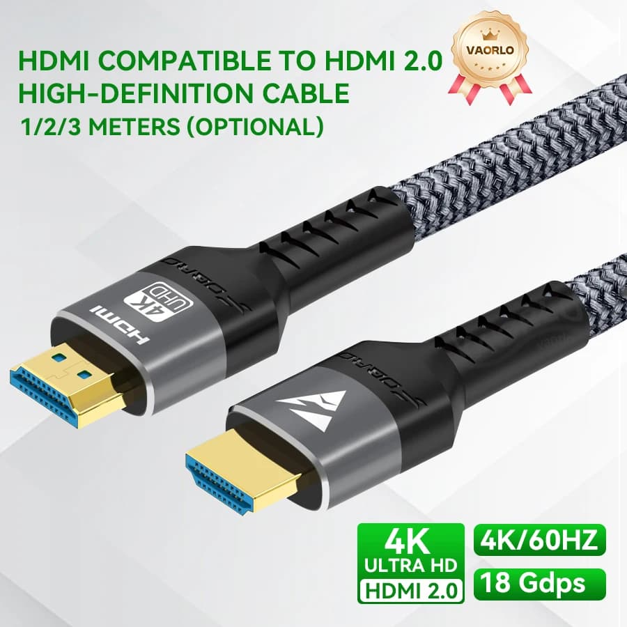 HDMI Cable 4K 60Hz HDMI-Compatible Ultra HD 1080P 120Hz High Speed Video Audio HDMI 2.0 Cable For PS4 TV Laptop Monitor Rtx3080