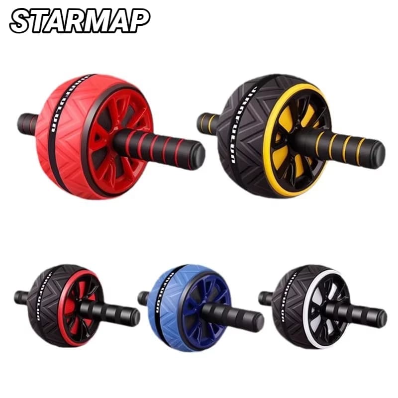 Ab Roller Wheel For Abs Core Workout Non-Slip Home Gym Fitness Equipment Men Women Abdominal Training Exercise