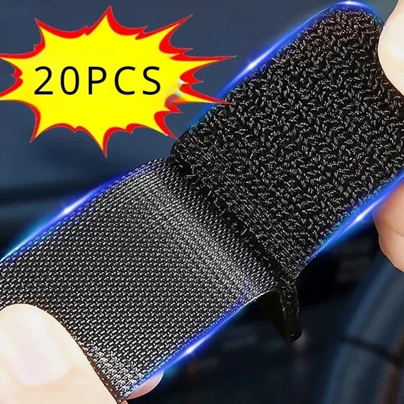 Car Floor Mat Fixed Patches Self Adhesive Hook and Loop Fastener Tape Double Sided Sewable Stickers for Car Carpet Dashboard DIY