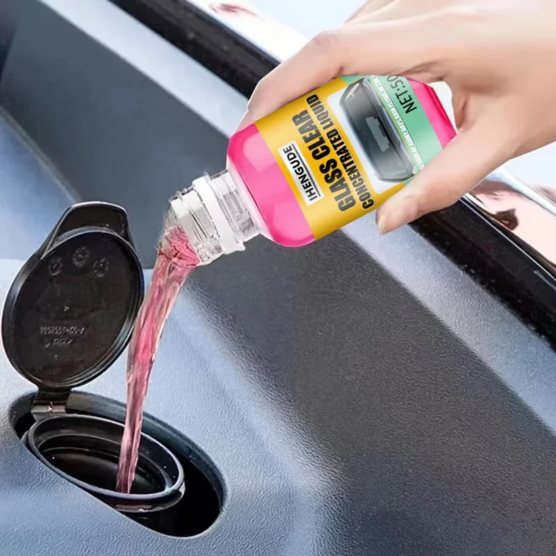 Car Glass Concentrated Coating Waterproof Windshield Wiper Fluid, Keeps It Smooth, Rainproof and Anti-Fog Without Streaks, Quickly Restores Glass Clarity