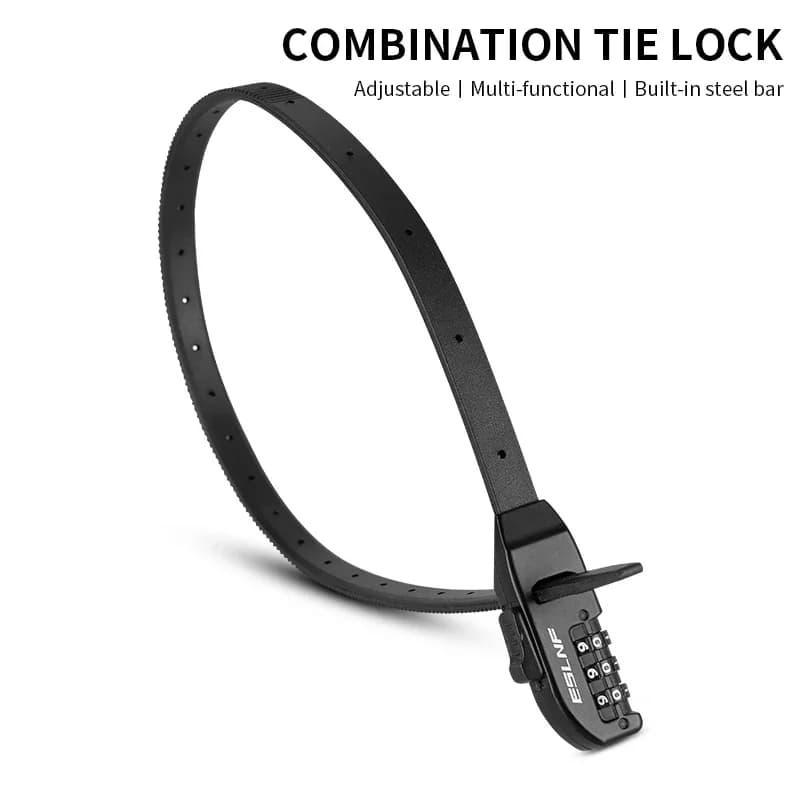 Portable Multi-Purpose Zip-Tie Password Locks Motorcycle Helmet Lock Mountain Bike Cable Ties Locks Bicycle Lock