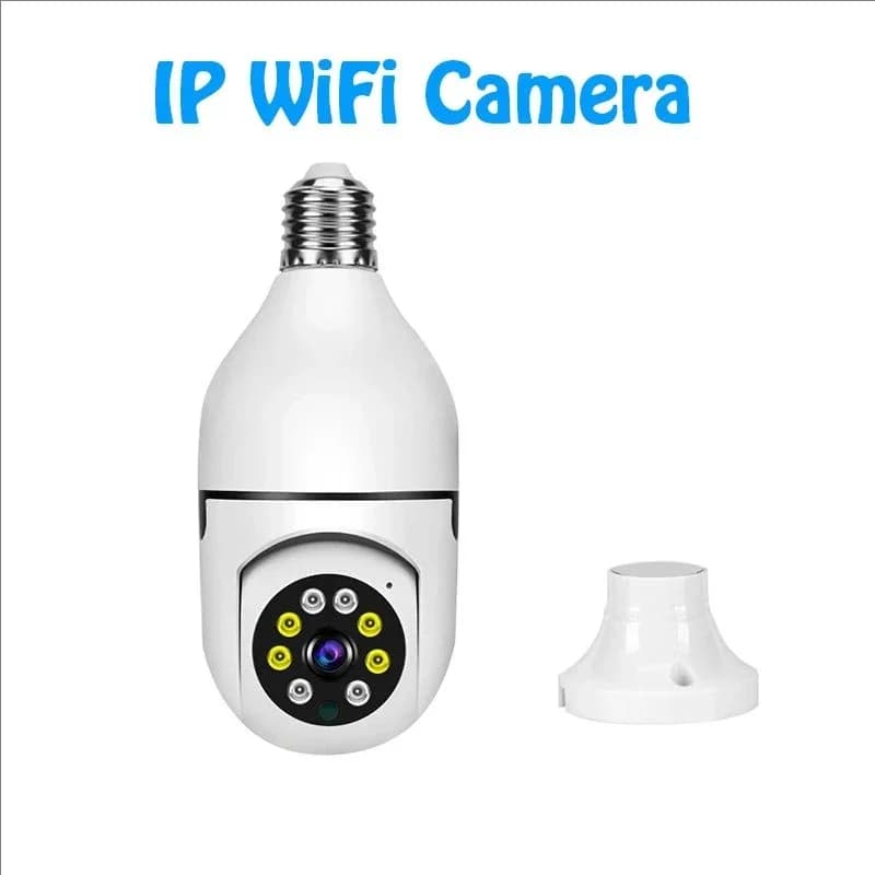 4G WiFi IP Camera E27 Bulb Camera 2MP Wireless Baby Monitor with AI Tracking, Security Video Surveillance, Pet Camera