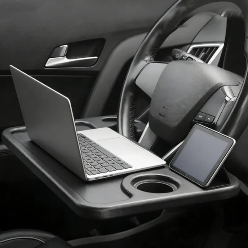 Car Steering Wheel Table Universal Steering Wheel Mount Laptop Tablet Multifunctional Dining Desk Holder Portable Interior Part