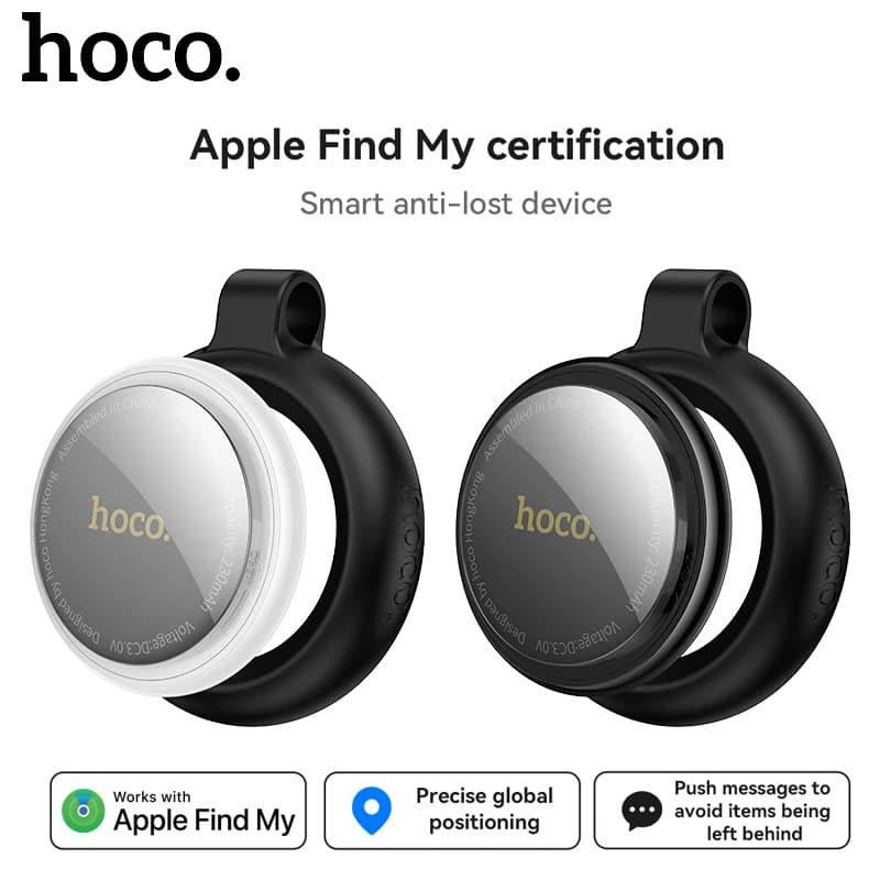 E100 Smart GPS Tracker Mini Tag Anti-Lost Device with Case for iOS Apple Find My App Car Key Pet Kids Locator Finder