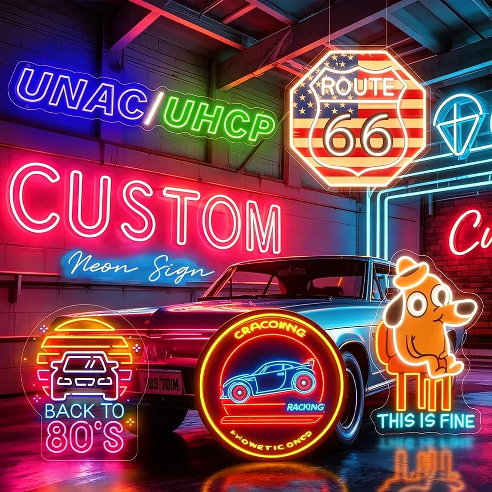 Custom Neon Sign Acrylic LED Neon Personalized Sign Night Lamp for Party Wedding Birthday Business Company Restaurant Wall Decor