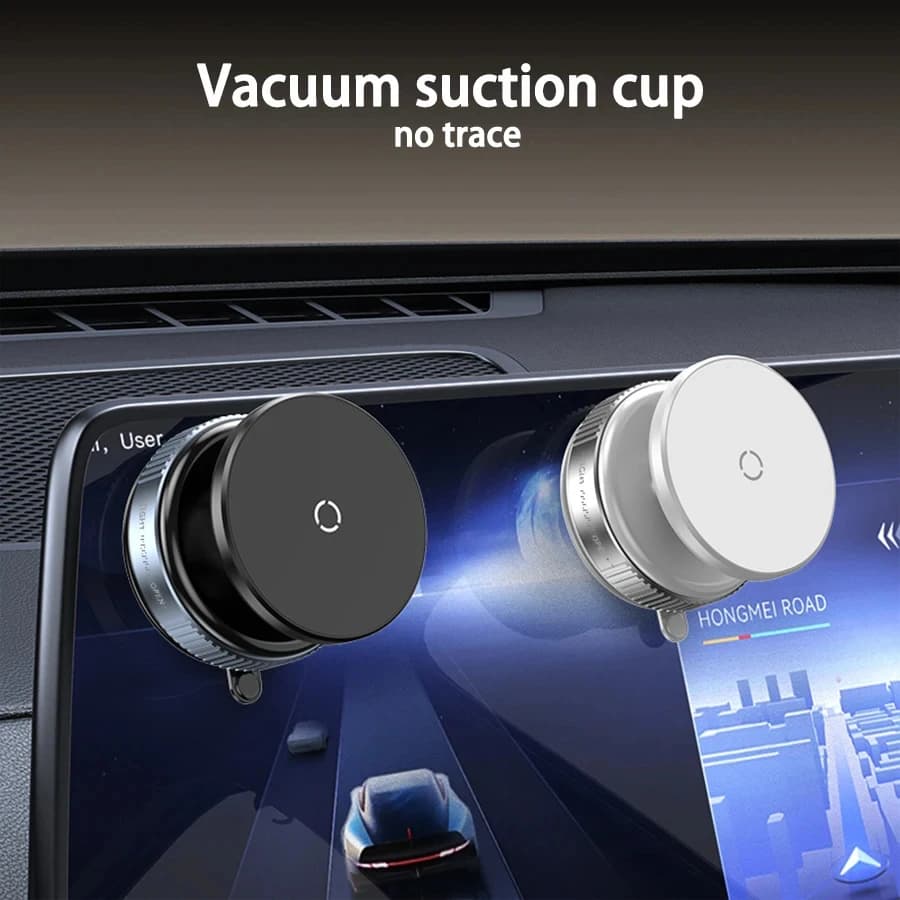 Magnetic Suction Phone Mount 360° Adjustable Vacuum Foldable Phone Holder Car Mounted Adsorption Bracket Universal Car Bracket
