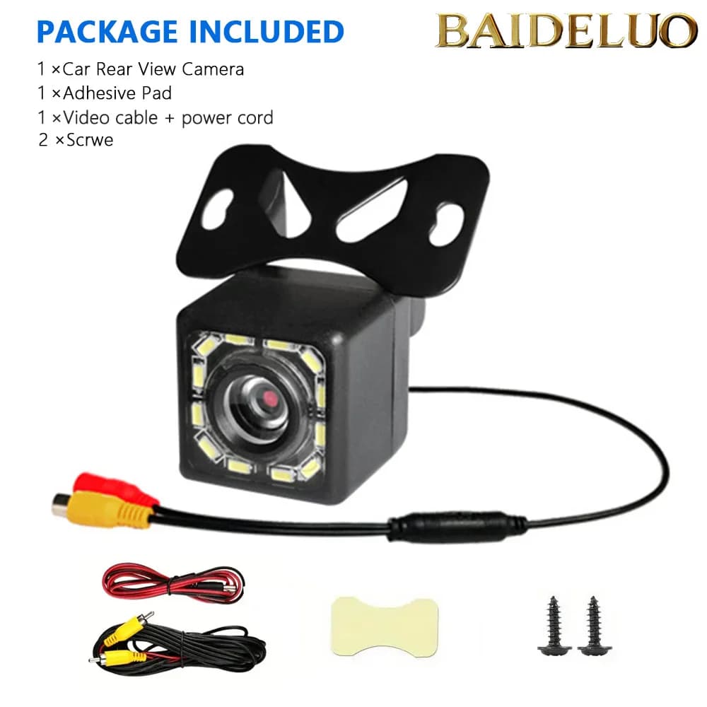 IR Car Rear View Camera Wide Angle Reverse Parking Waterproof CCD LED Auto Backup Monitor Universal for BMW New HD Night Vision