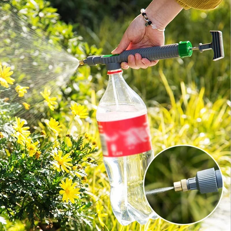 High Pressure Adjustable Bottle Cap Sprayer Nozzle, Portable Garden & Farm Water Spray Tool
