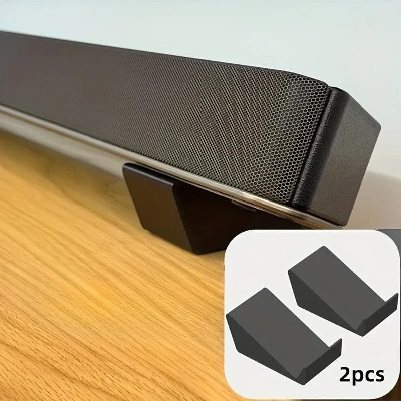 Universal Adjustable Soundbar Stand Base Multi-Brand Compatible for TV Audio Speaker, Home Theater and Desktop Setup