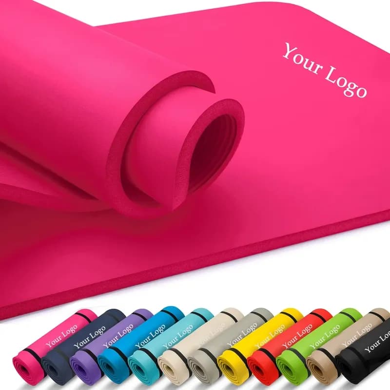 Comfort Wholesale Eco-friendly TRAVEL NBR Yoga Mats Thick Printed Non slip Foldable Yoga Mat Set Custom logo Competitive