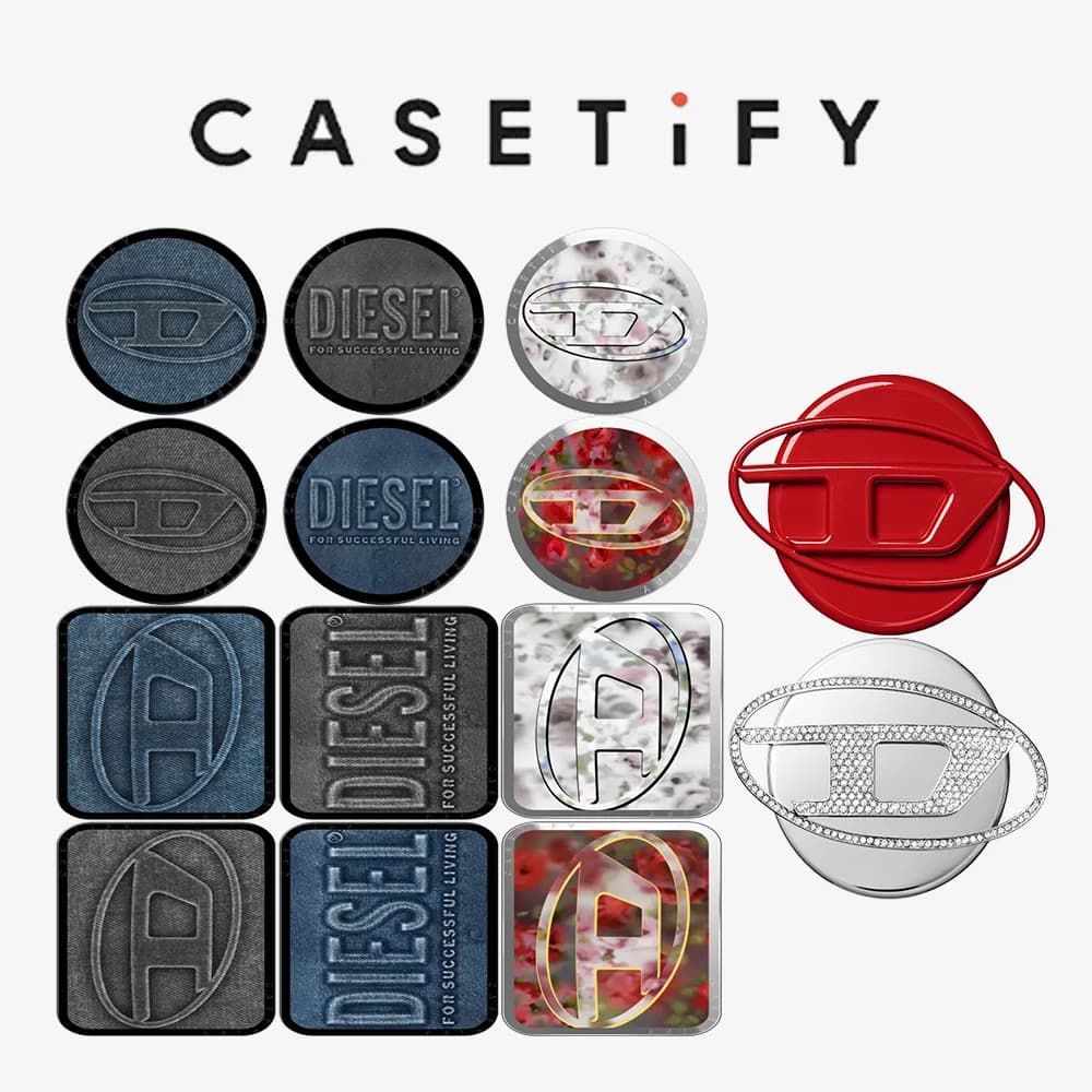 CASETiFY DIESEL Denim Series Magnetic Phone Holder Card Pack for iPhone17 16 15 14 13 12 for Samsung S25 S26 A57 A36