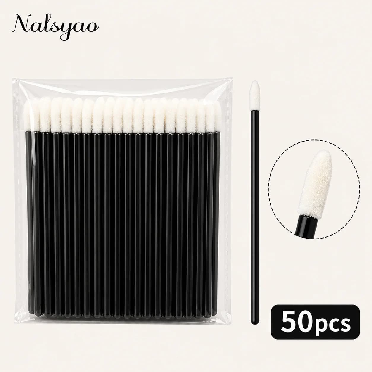 50/500PCS Disposable Lip Brush Eyelash Extension Lash Extension Mascara Applicator Lipstick Wands Cosmetic Tools Makeup Brushes
