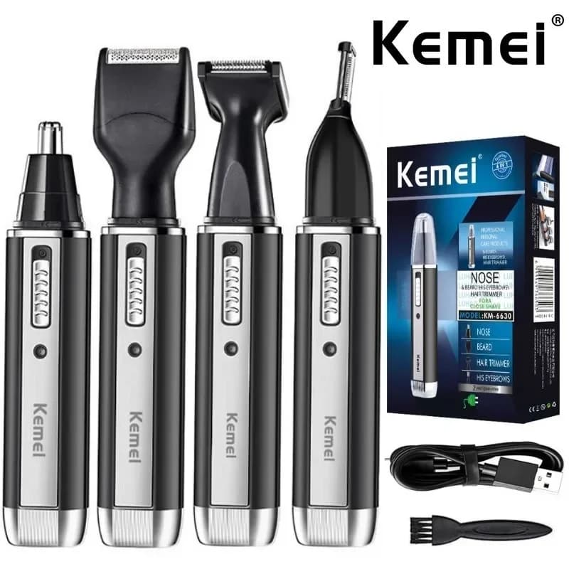 Kemei KM-6630 6631 6632 trimmer for men Nose and ear trimmer Rechargeable Trimmer For Hair Beard Nose And Ear Cleaner Grooming