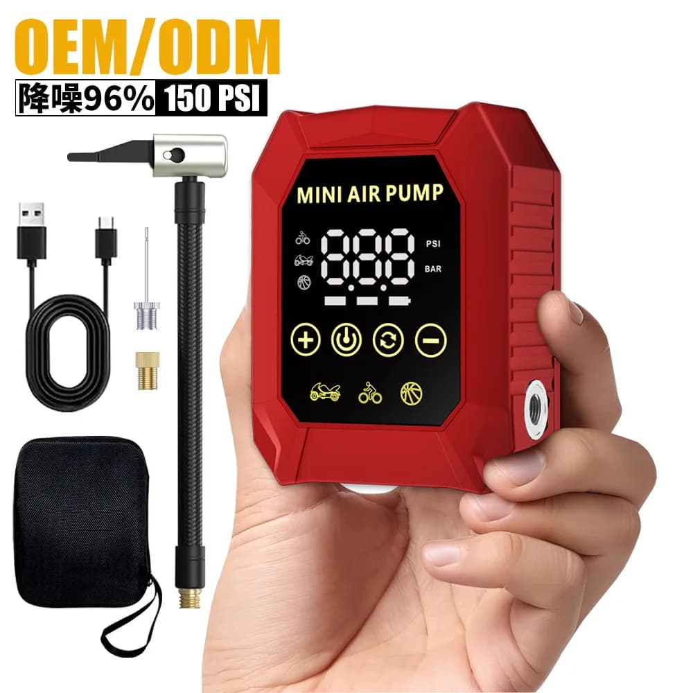 150psi Portable Car Air Pump Wireless Digital Display Portable Air Compressor Multifunctional Tire Inflator