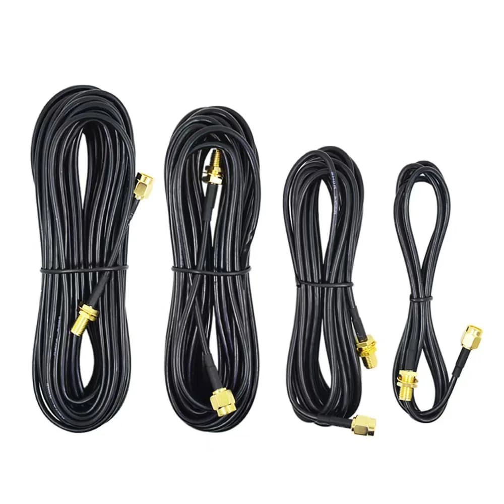 RP-SMA To SMA Male Female Extension Cable RG174 Coaxial Wire For WiFi Antenna Router Network Card
