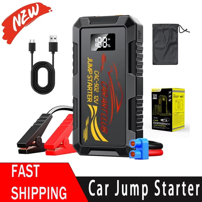 NEW Jump Starter Power Bank 6000A Portable Car Battery Starter For 12V Car Emergency Booster Starter Starting Device