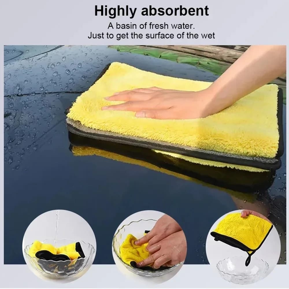 5PCS/10PCS Car Microfiber Towel Microfiber Cloth Wash Towel Microfiber Cleaning Cloth Car Wash Drying Towel Auto Detailing