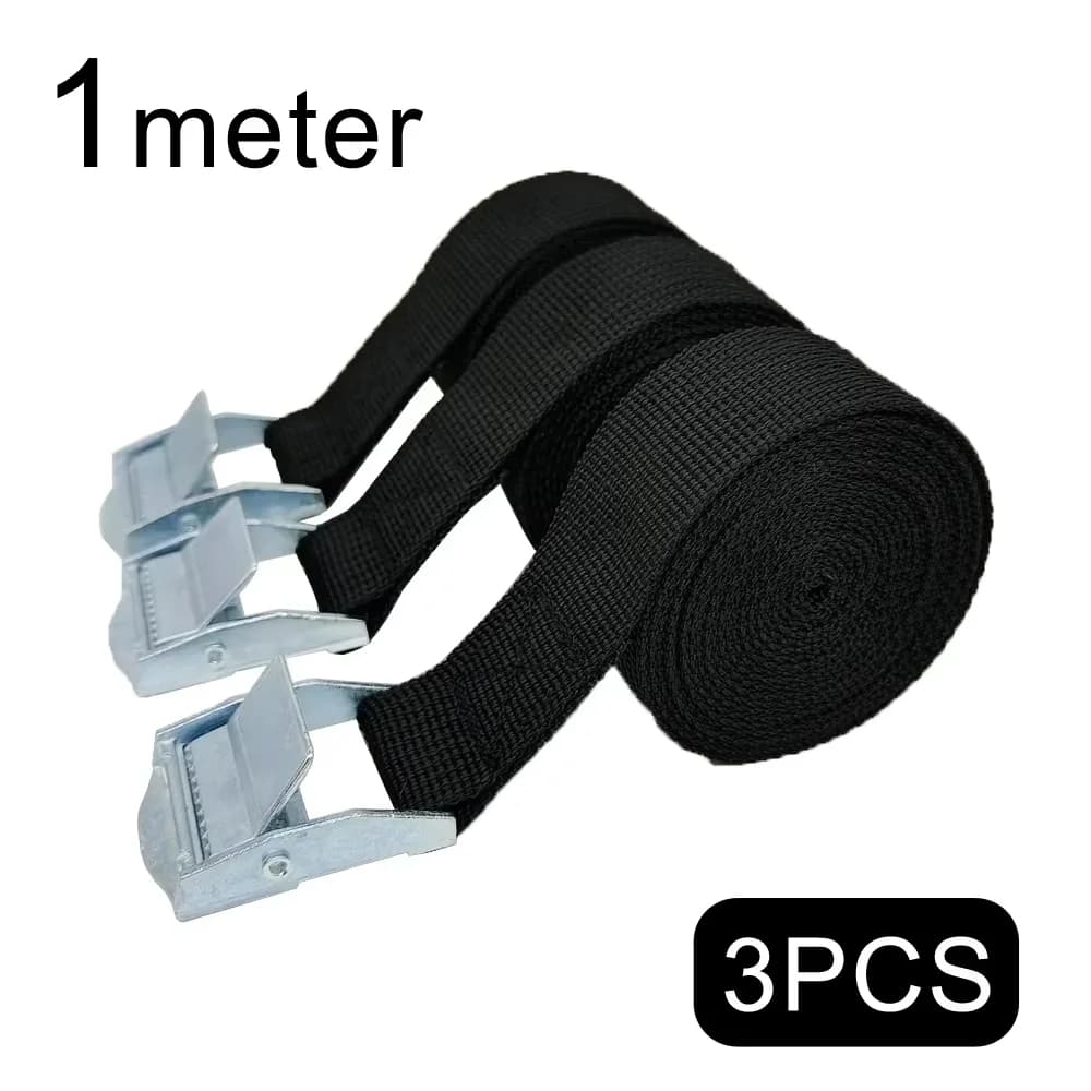 3/4 Pces 1M Buckle Tie-Down Belt Cargo Straps For Car Motorcycle Bike With Metal Buckle Tow Rope Strong Ratchet Belt for Luggage