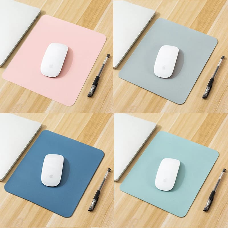 Small PU Mouse Pad Non-Slip Gaming Desktop New Leather Mouse Pad Waterproof Anti-Scratch Easy To Clean Mat For PC Laptop Desktop