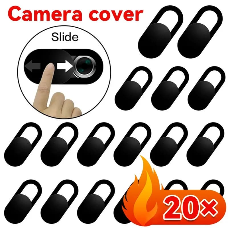 20-1PCS Antispy Webcam Protection Cover Slider Lens Camera Privacy Cover for IPad Macbook Tablet Lens Privacy Protection Sticker