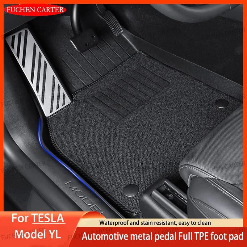 Car Floor Mats for Tesla NEW Model YL 2026 Car Four Seasons Waterproof Non-slip Floor Mat Trunk Mat TPE Special Car Accessories