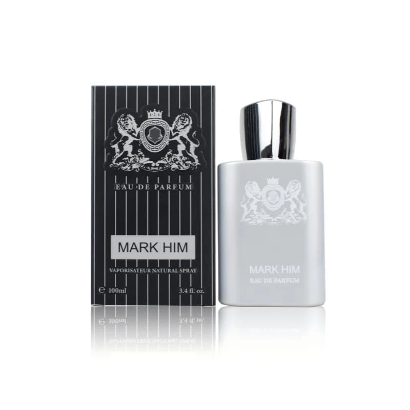 100ml MARK HIM Men Perfume Long-wearing Magnetic Masculine Fragrance Metallic Gray Cologne Vaporisateur Spray Dating Romantic Night