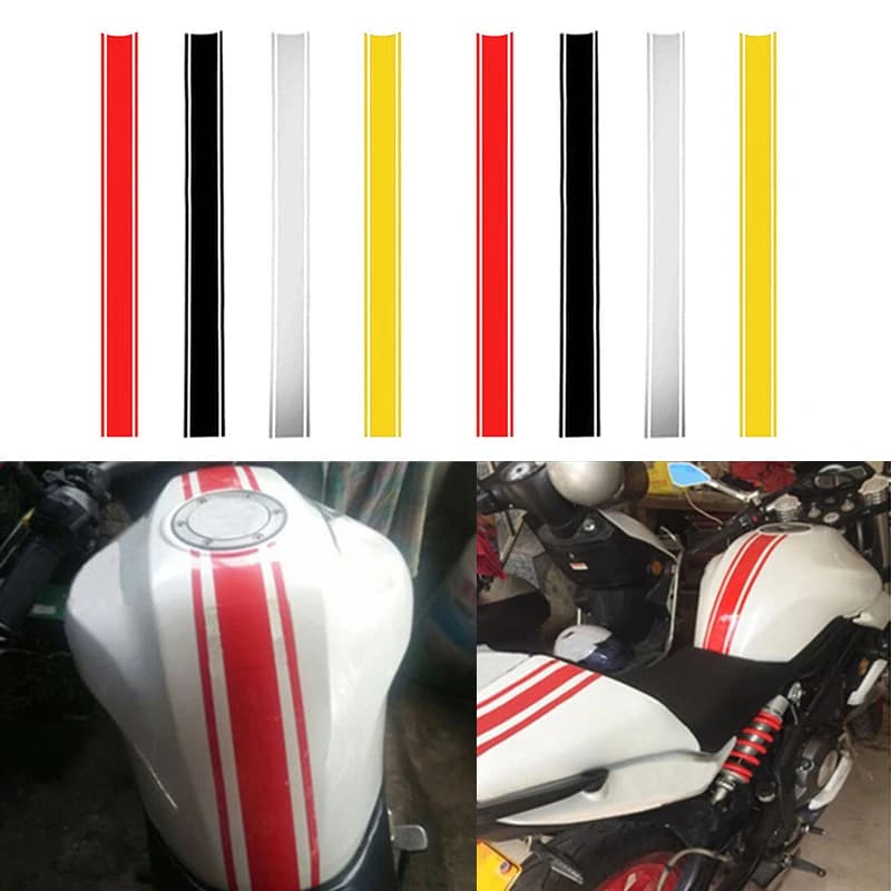 50cm Motorcycle Stickers Car Motorcycle DIY Fuel Tank Cover Reflective Stickers Waterproof for Racing Motorcycle Accessories