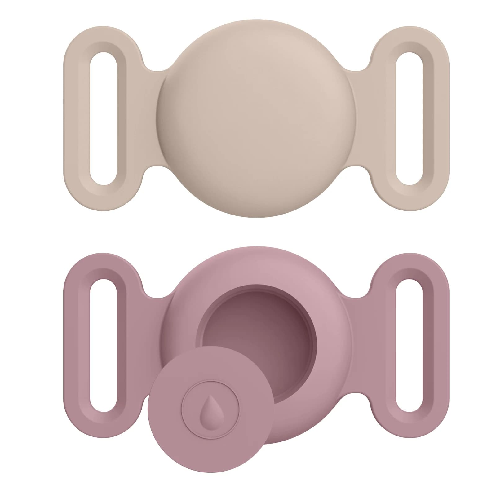 Waterproof Silicone Cover For Apple Airtag Case Double Ear Dog Cat Collar GPS Finder Protective Cases For Apple Air Tag Tracker