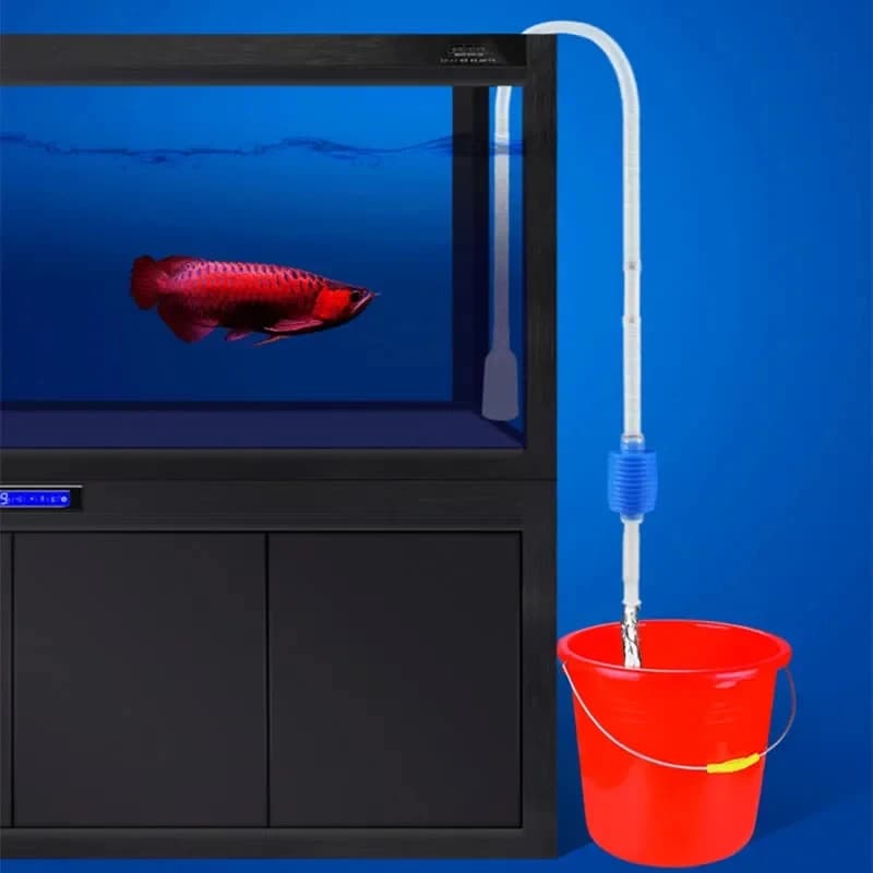 1Pcs Aquarium Siphon Fish Tank Syphon Vacuum Gravel Water Filter Cleaner Siphon Pump Manual Cleaner ChangerSafe Vacuum