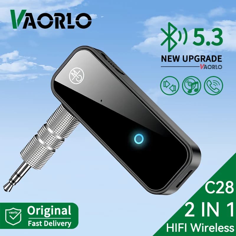 2 IN 1 Bluetooth Audio Receiver Transmitter Hansfree Call 3.5mm AUX Jack USB Dongle Stereo Music Wireless Adapter For TV PC Car