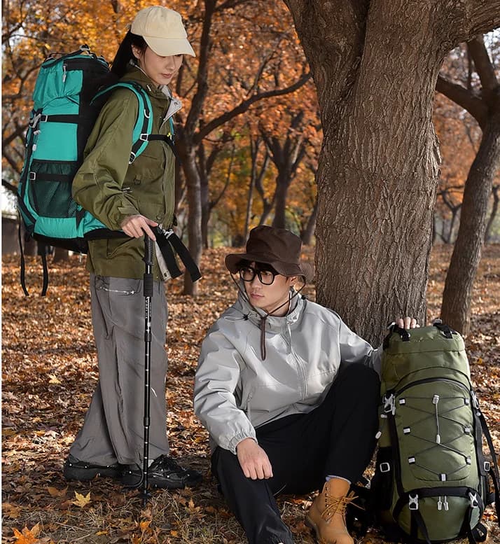 60L Large Capacity Professional Hiking Backpack Unisex Outdoor Camping Trekking Climbing Travel Rucksack for Men Women