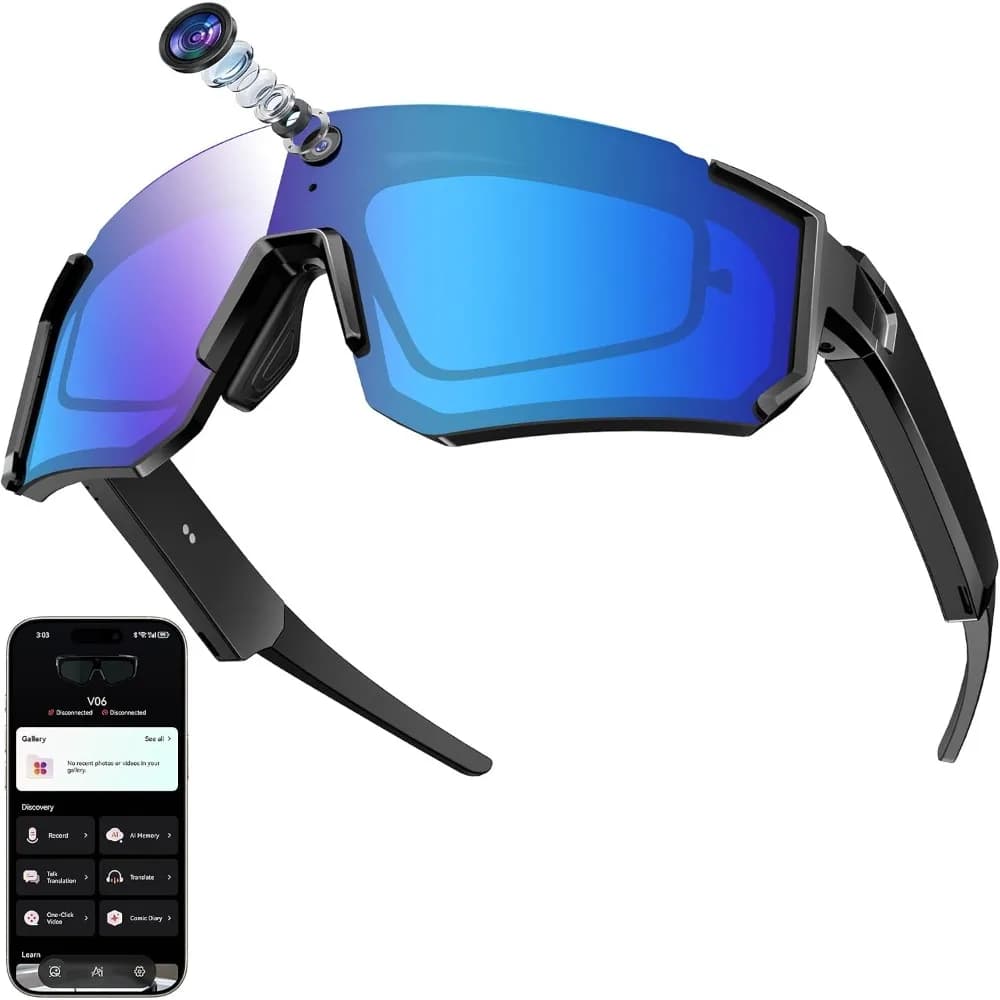 Voice-activated Sunglasses with Anti-Shake, Waterproof, and Real-Time Translation for Outdoor Activities
