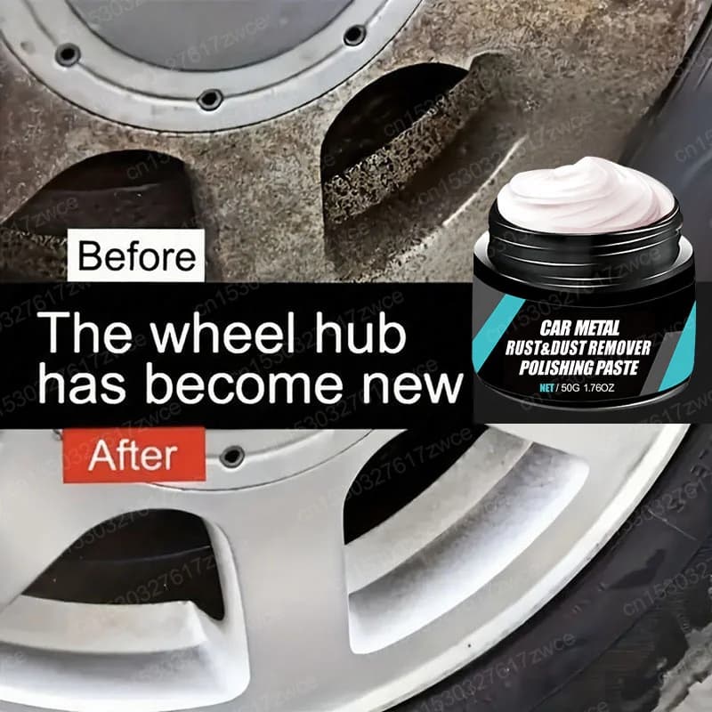 Car Universal Metal Wheel Hub Rust Scratch Repair Polishing Wax Auto Metal Oxidize Rust Reconditioning Cream Wheel Hub Polish