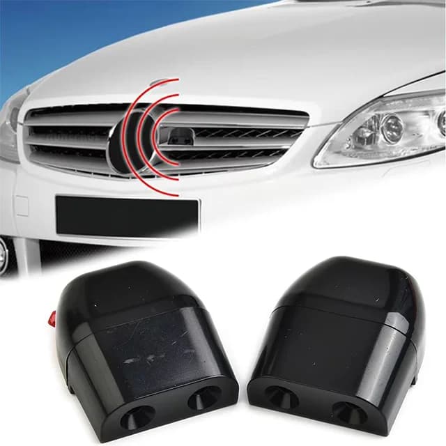 2pcs Car Ultrasonic Animal Repellent For Sonic Gadgets Car Grille Mount Animal Whistle Repeller Deer Safety Sound Alarm