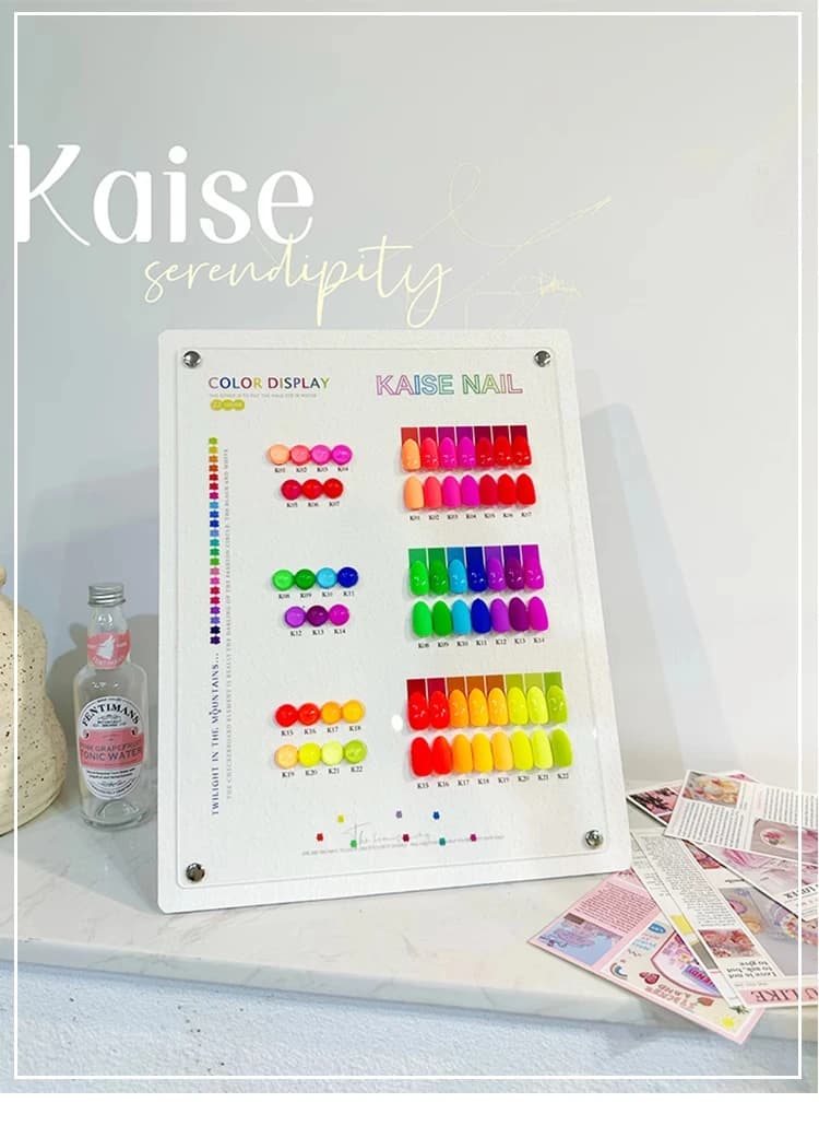 KAISE 22 colors Multicolor Nail gel set Nail salon Non-toxic UV gel 2024 New Hot sale Professional Fashion Nail art kit Custom