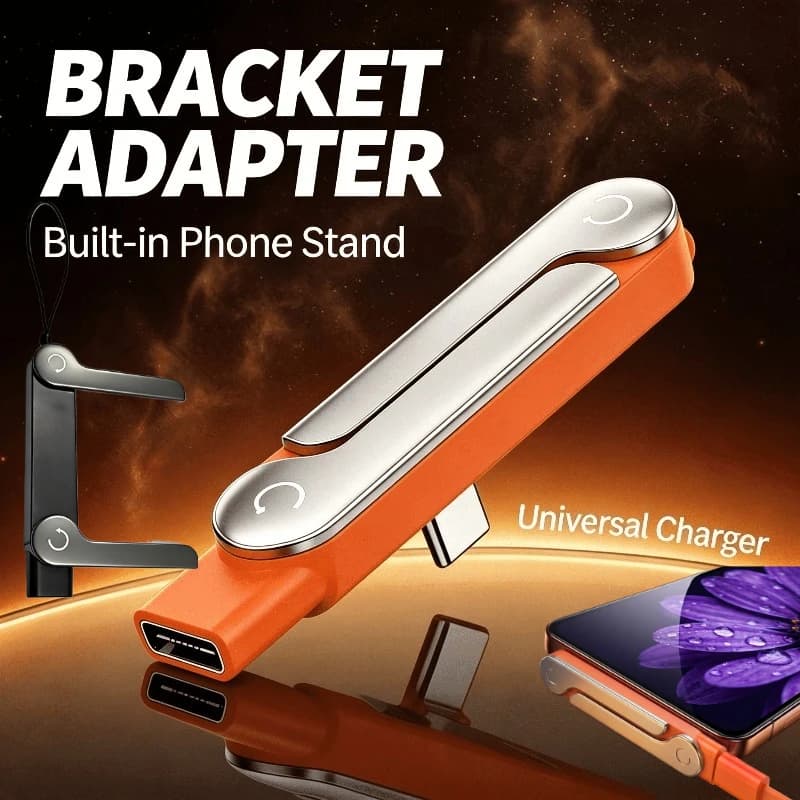 Easy Carry Charging Cord USB C To USB C Cord High Speed Data Quick Charge Phone Charger Cable Built in Foldable Stand Data Wire